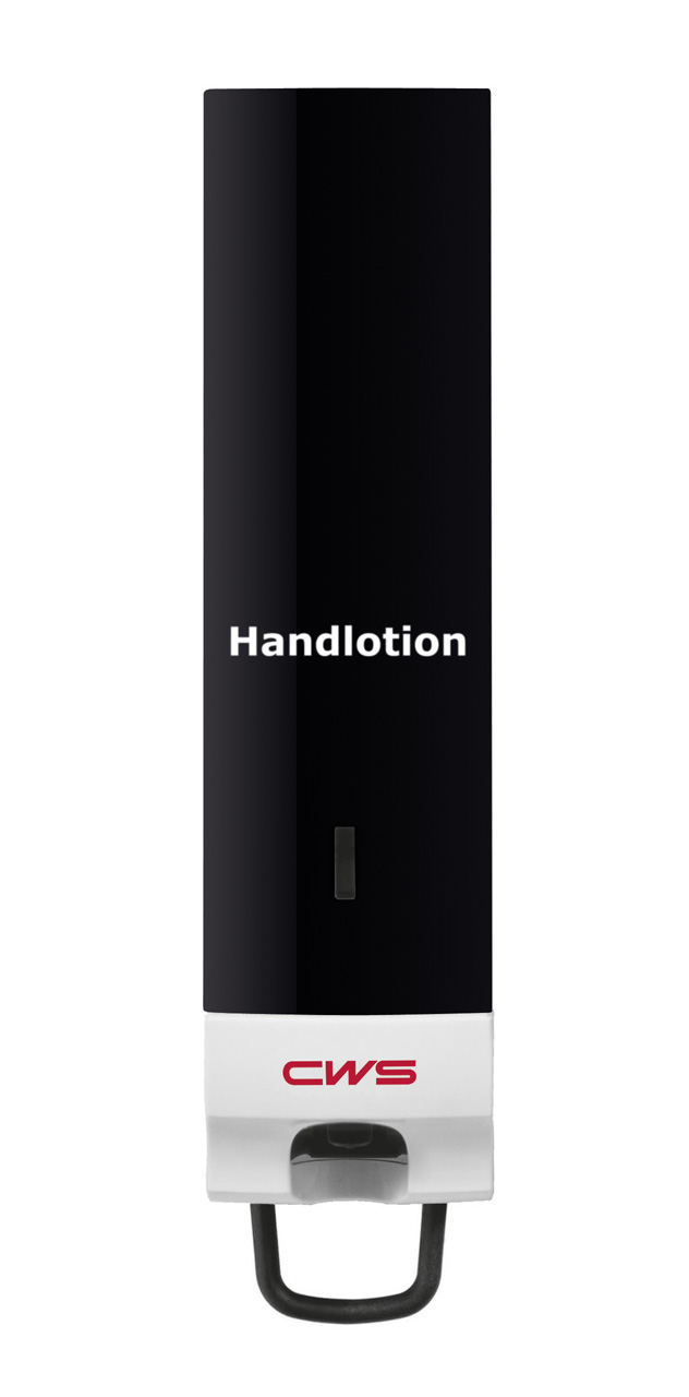 CWS Handlotionspender ParadiseLine Handlotion Slim 500 ml | mit Panel Schwarz