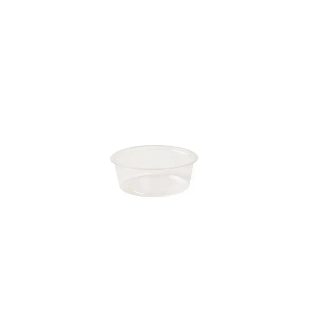 Portionsbecher aus PLA 60 ml, Ø 70 mm, klar   | VE 2000 Stück