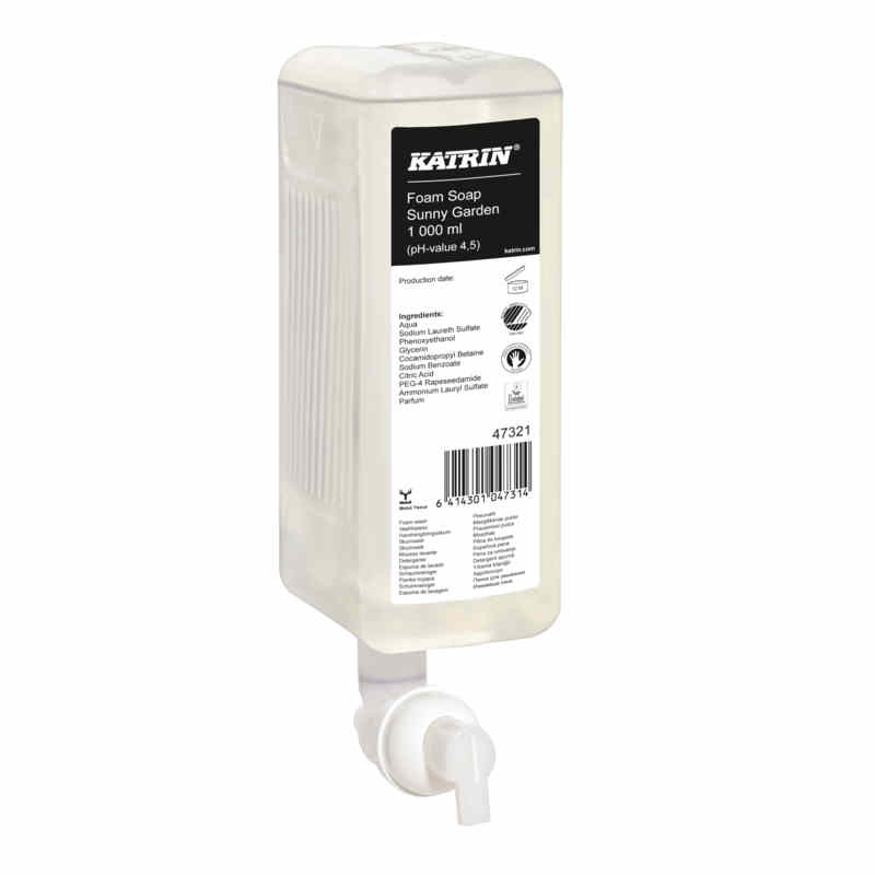 KATRIN Handwaschschaum Sunny Garden 1L | Karton = 6 x 1000 ml 